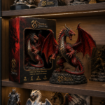 Double Dragons Crimson Fire Dragon Premium Collectible Figure with Display Box - Image 3