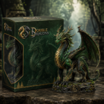 Double Dragons Emerald Forest Dragon Premium Collectible Figure with Display Box - Image 2