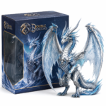 Double Dragons Frost Crystal Ice Dragon Premium Collectible Figure with Display Box - Image 3