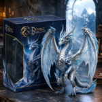 Double Dragons Frost Crystal Ice Dragon Premium Collectible Figure with Display Box - Image 2