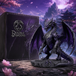 Double Dragons Shadow Obsidian Purple Dragon Premium Collectible Figure with Display Box - Image 3